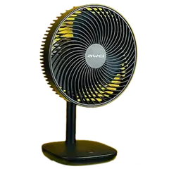 Awei F23 Portable USB Rechargeable Desk Fan (4000mAh)- Black Color - Rokomari